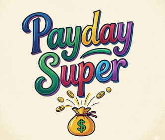 stylized writing of Payday Super